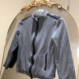 Theory Women’s Wool Gray Zip-up Jacket